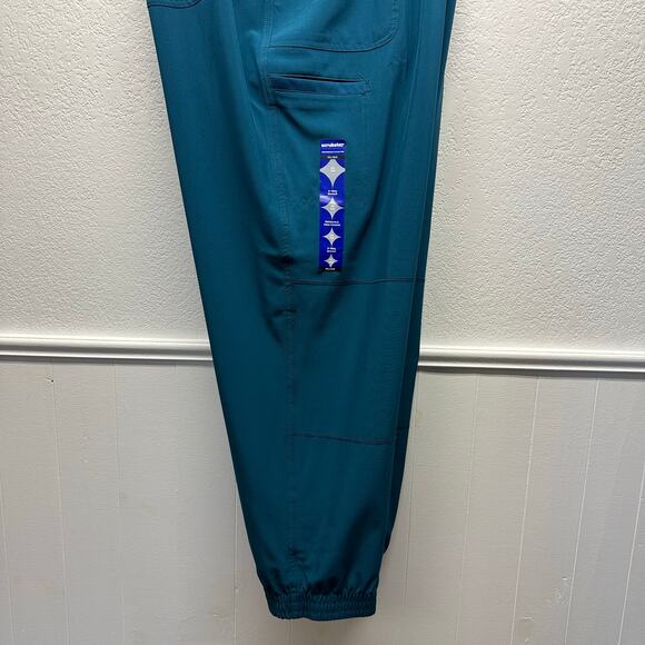 NWT! Scrubstar Women’s Sz 3XL Scrub Set V-Neck Collared Top Jogger Style Pant - Picture 4 of 17